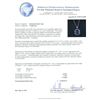 Image 3 : 14KT White Gold EGL USA Cert 12.69ctw Sapphire and Diamond Pendant With Chain