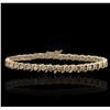 Image 1 : 14KT Yellow Gold 3.56ctw Diamond Bracelet