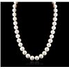 Image 1 : 14KT White Gold Pearl Necklace