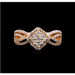 0.75ctw Diamond Ring - 18KT Rose Gold