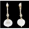 Image 1 : 14KT Yellow Gold Pearl Earrings