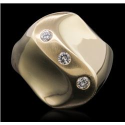 14KT Yellow Gold 0.05ctw Diamond Ring