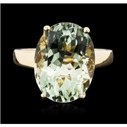 14KT Yellow Gold 8.76ct Amethyst Ring