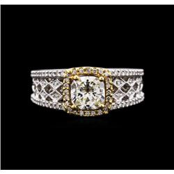 1.58ctw Diamond Ring - 18KT Two-Tone Gold