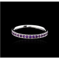 14KT White Gold 0.38ctw Amethyst Ring