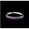 Image 1 : 14KT White Gold 0.38ctw Amethyst Ring