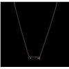 Image 1 : 14KT Rose Gold 0.02ctw Diamond Pendant With Chain