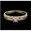 Image 1 : 10KT Two-Tone Gold 0.03ctw Diamond Ring