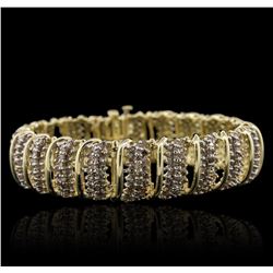 10KT Yellow Gold 8.31ctw Diamond Bracelet