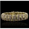Image 1 : 10KT Yellow Gold 8.31ctw Diamond Bracelet