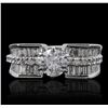 Image 1 : 18KT White Gold 2.30ctw Diamond Ring