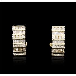 10KT Yellow Gold 0.75ctw Diamond Earrings