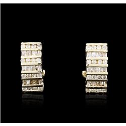 10KT Yellow Gold 0.75ctw Diamond Earrings