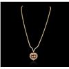 Image 2 : 14KT Rose Gold 16.13ct GIA Cert Morganite and Diamond Necklace