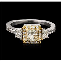 18KT Two-Tone Gold 1.84ctw Diamond Ring