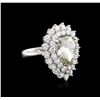 Image 2 : 14KT White Gold 9.34ctw Diamond Ring