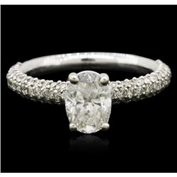 18KT White Gold EGL USA Certified 1.92ctw Diamond Ring