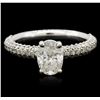 Image 1 : 18KT White Gold EGL USA Certified 1.92ctw Diamond Ring