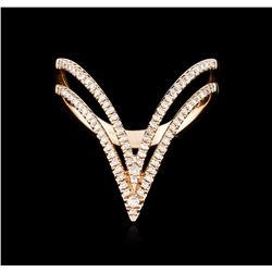 14KT Rose Gold 0.26ctw Diamond Ring