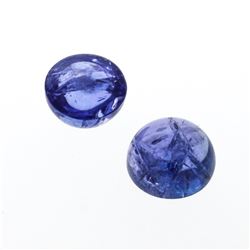 10.63ctw. Round Cabochon Cut Tanzanites