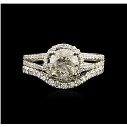 14KT White Gold 2.19ctw Diamond Wedding Ring Set