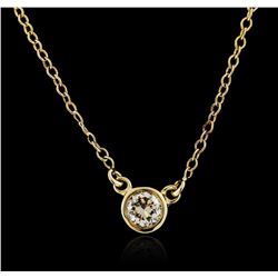 14KT Yellow Gold 0.15ct Diamond Necklace