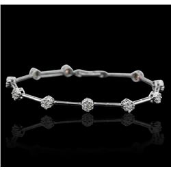 14KT White Gold 1.70ctw Diamond Bracelet