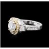 Image 3 : 14KT Two-Tone Gold 4.28ctw Diamond Ring