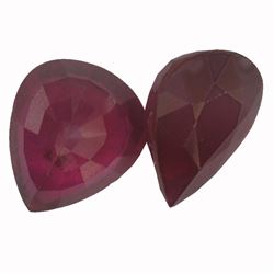 13.48ctw Pear Mixed Ruby Parcel