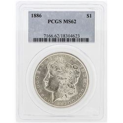 1886 PCGS MS62 Morgan Silver Dollar