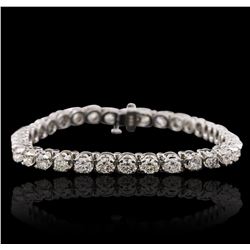 14KT White Gold 7.23ctw Diamond Tennis  Bracelet