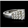 Image 2 : 18KT White Gold 1.37ctw Diamond Ring