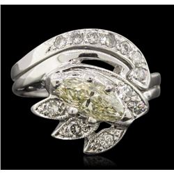 14KT White Gold 1.26ctw Diamond Ring