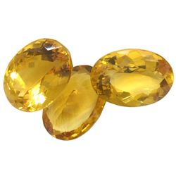 36.95ctw Oval Mixed Citrine Quartz Parcel