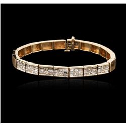 14KT Yellow Gold 3.35ctw Diamond Bracelet