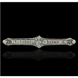 Platinum 1.70ctw Diamond Brooch