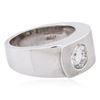 Image 2 : 14KT White Gold 1.02ct Brilliant Cut Diamond Solitaire Ring