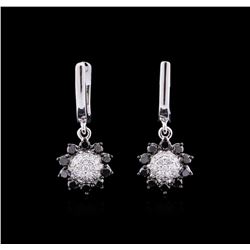 1.36ctw Diamond Earrings - 14KT White Gold