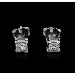 14KT White Gold 0.50ctw Diamond Stud Earrings