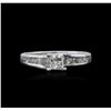 Image 1 : 14KT White Gold 0.85ctw Diamond Ring