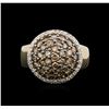 Image 1 : 14KT Yellow Gold 1.79ctw Brown Diamond Ring