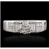 Image 1 : 18KT White Gold 2.61ctw Diamond Ring