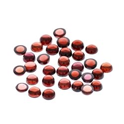 23.98ctw. Natural Round Cabochon Garnet Parcel