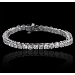 14KT White Gold 9.29ctw Diamond Tennis Bracelet