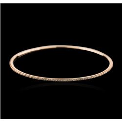 14KT Rose Gold 0.98ctw Diamond Bangle Bracelet