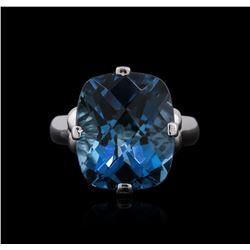 10KT White Gold 5.00ct Topaz Ring