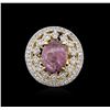 Image 1 : SILVER 8.54ct Star Ruby and White Sapphire Ring