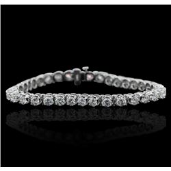 14KT White Gold 7.60ctw Diamond Tennis  Bracelet