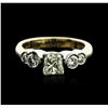 Image 1 : 14KT Two-Tone Gold 1.15ctw Diamond Ring