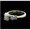 Image 2 : 14KT Two-Tone Gold 1.15ctw Diamond Ring